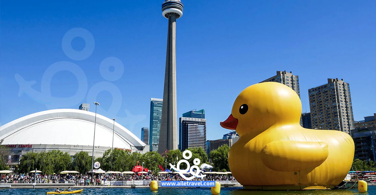 البطة المطاطية في تورنتو كندا