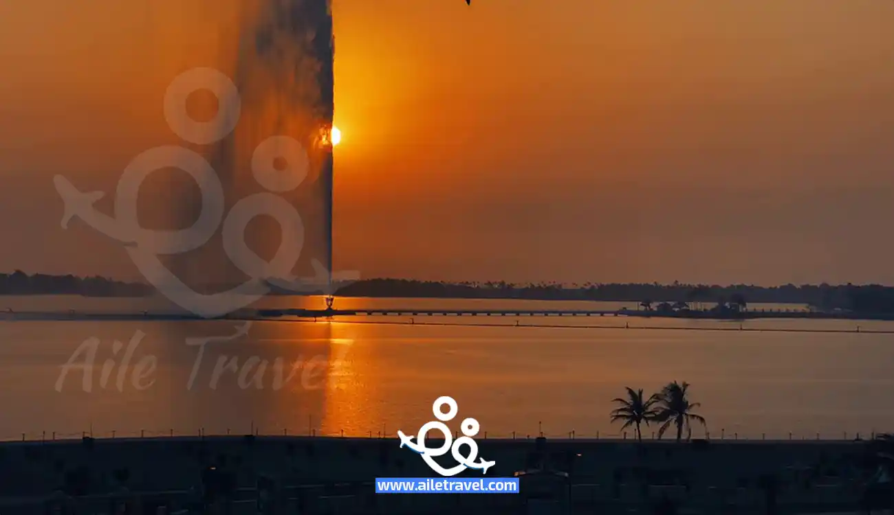 كورنيش جدة عند الغروب