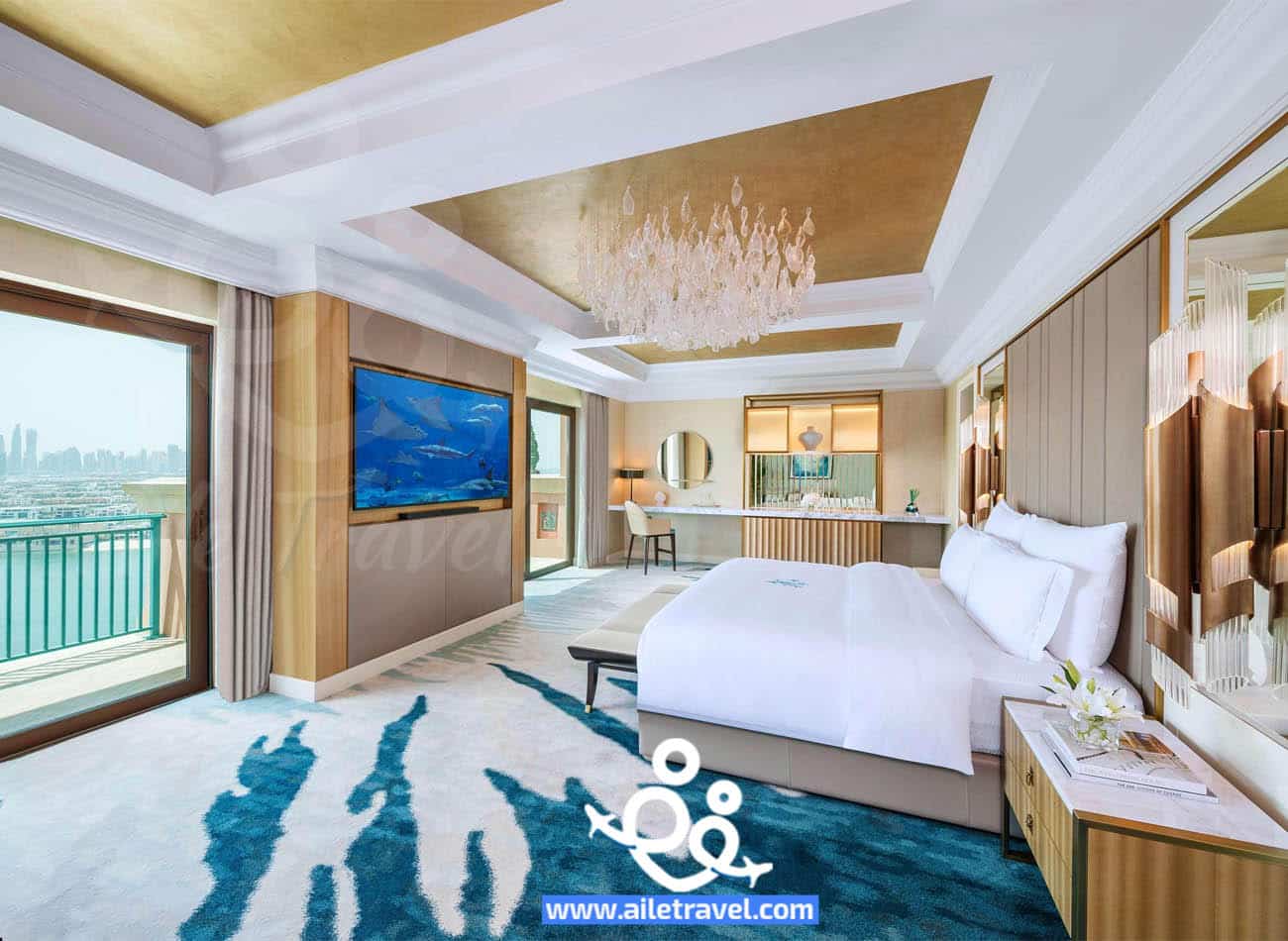 غرفة جميلة في فندق اوميغا دبي