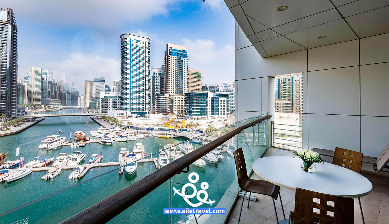 اطلالة غرف فندق جنة بلايس دبي مارينا