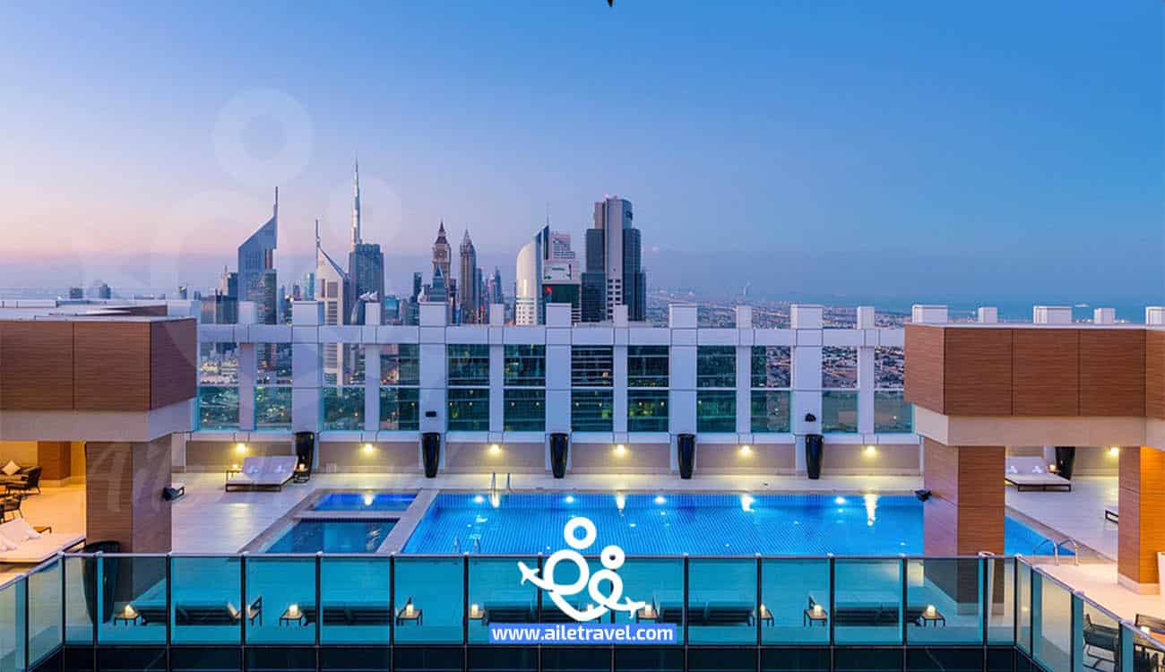 اطلالة ومسبح فندق شيراتون جراند دبي (2)