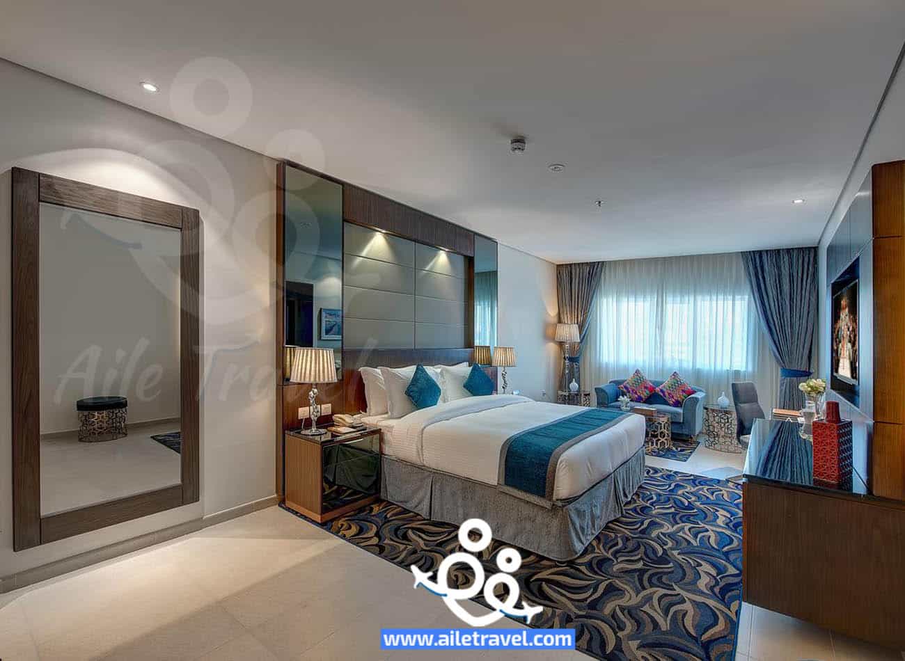 الغرف في فندق اوميغا دبي