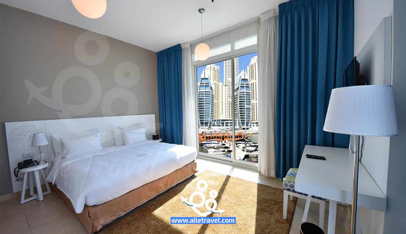 غرف فندق جنة بلايس دبي مارينا