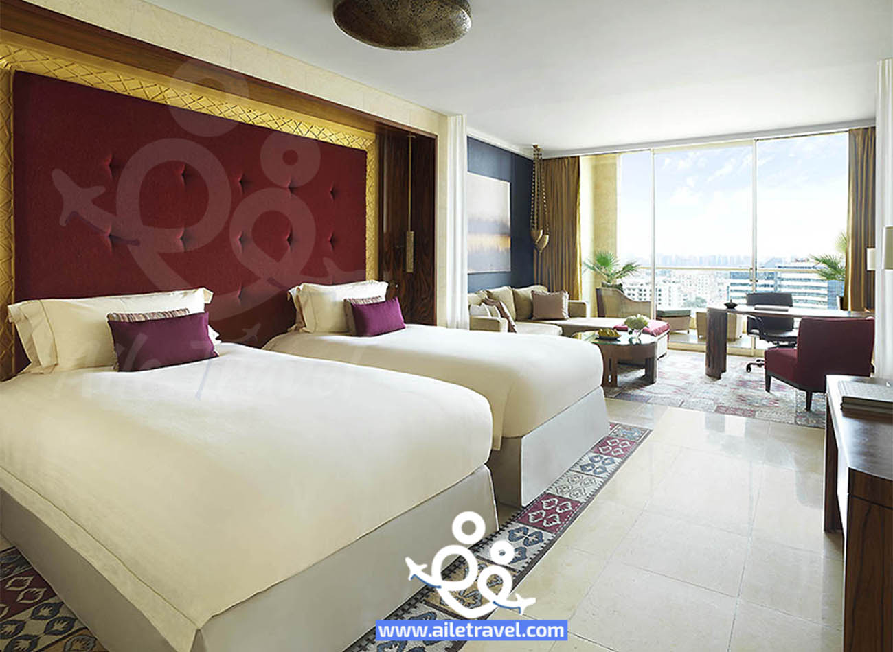 غرف فندق رافلز دبي