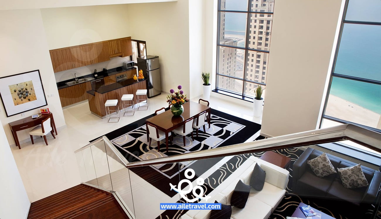 غرف فندق راماد بلازا دبي دي بي ار jbr ramada plaza