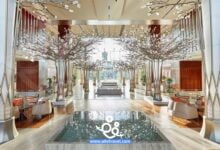 قاعة الانتظار في Mandarin Oriental Jumeira Dubai فندق مندارين جميرا دبي