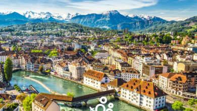 مدينة لوسيرن في سويسرا