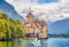 مدينة مونترو في سويسرا