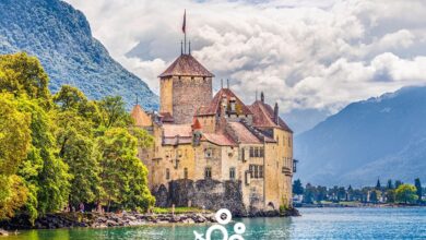 مدينة مونترو في سويسرا