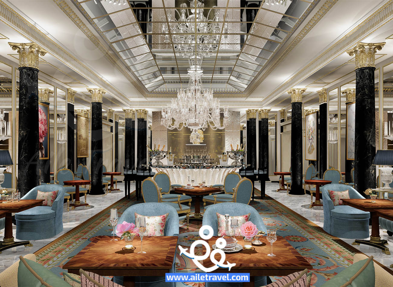 المطعم في فندق دورشستر لندن 